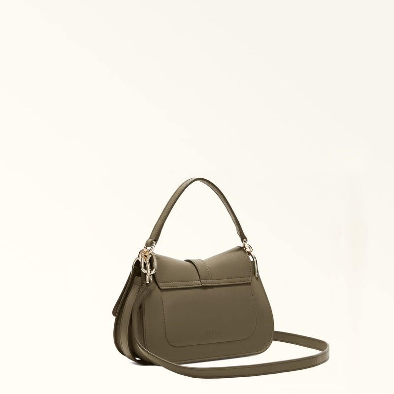 Torebka Damskie Furla FLOW Oliwkowe | 9427-HCSVA