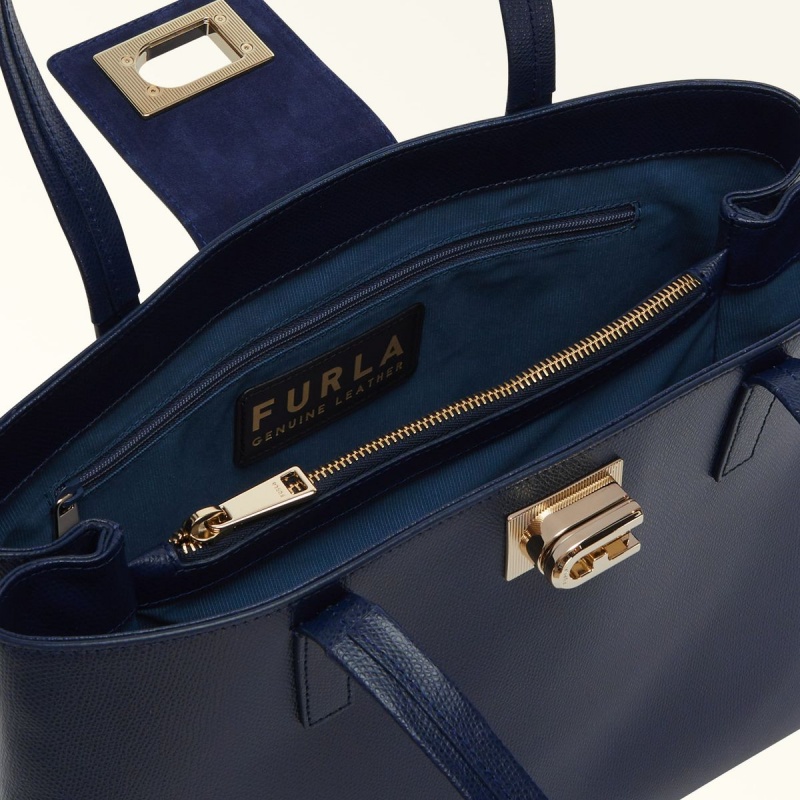 Totes Damskie Furla 1927 Granatowe | 8643-JTADE