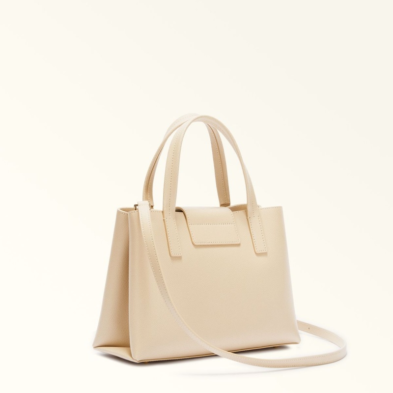 Totes Damskie Furla 1927 Kremowe | 5834-BAEWJ