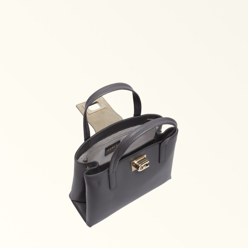 Totes Damskie Furla 1927 Obsidian | 4956-PVXQW