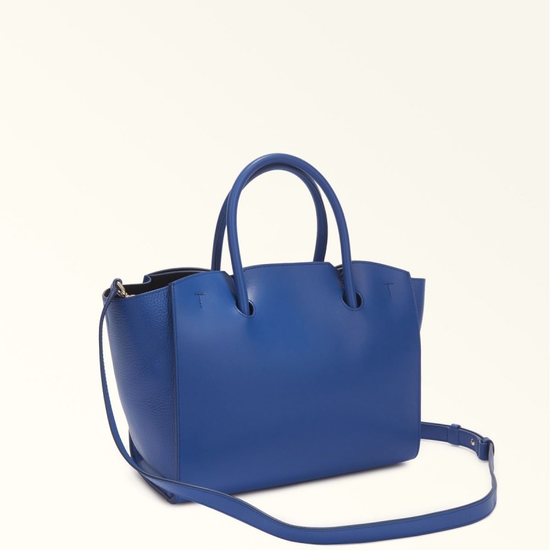 Totes Damskie Furla GENESI Granatowe | 3946-OGAXH