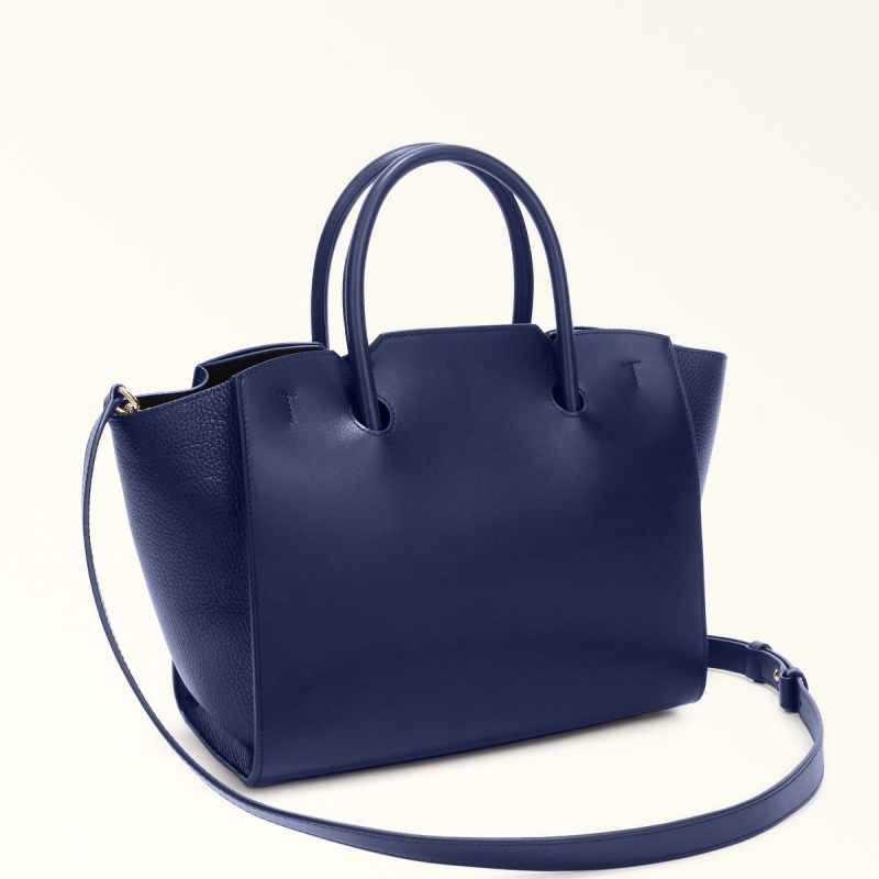 Totes Damskie Furla GENESI Granatowe | 5864-RDGQK