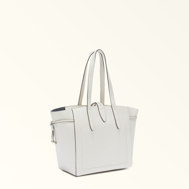 Totes Damskie Furla NET Białe | 0184-QJGZY