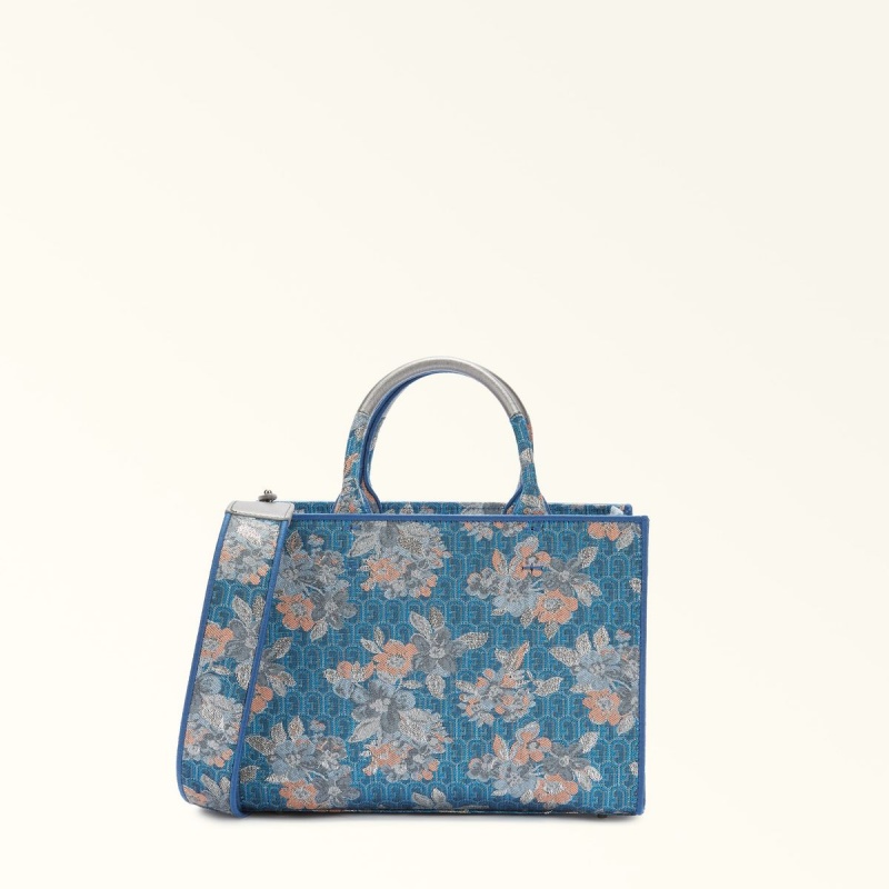 Totes Damskie Furla OPPORTUNITY Kwiaty | 1594-ZJXYE