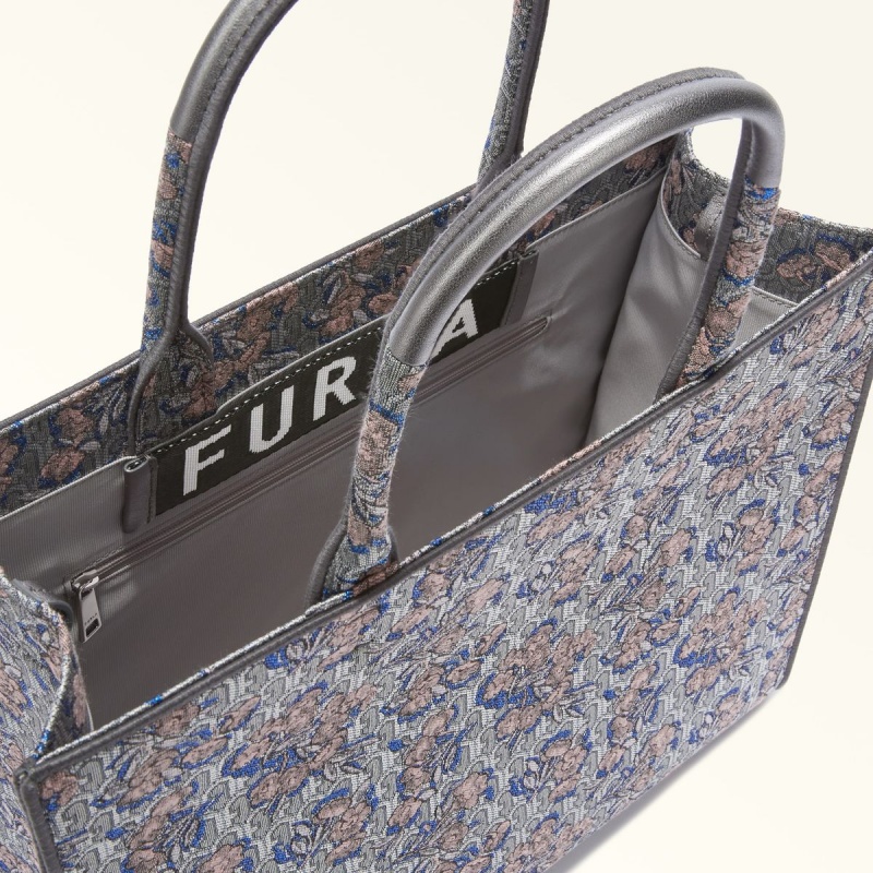 Totes Damskie Furla OPPORTUNITY Srebrne | 9804-TQOUD