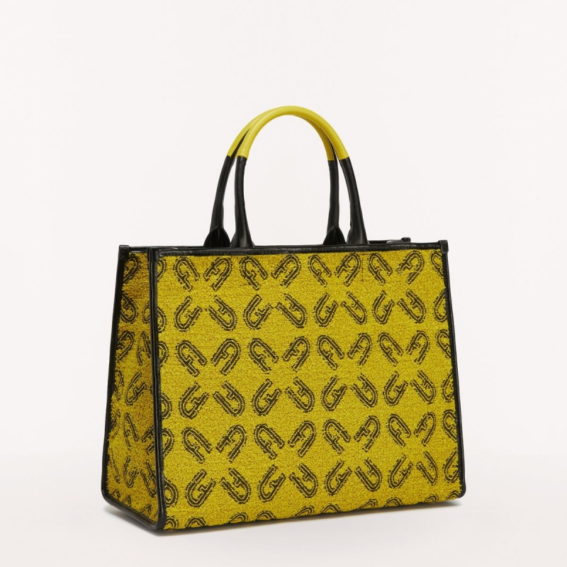 Totes Damskie Furla OPPORTUNITY Żółte | 0925-IRAJC